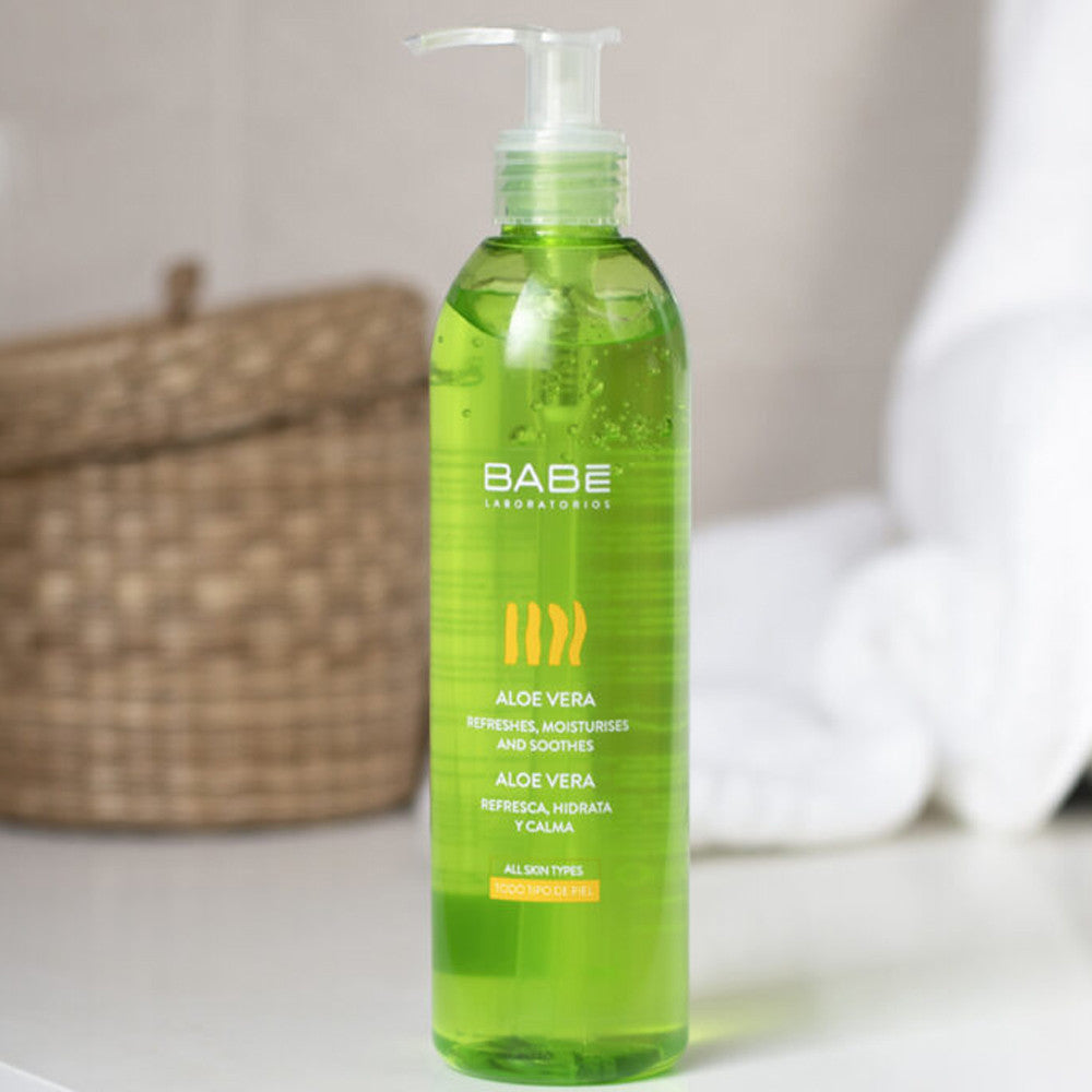 Гель для тіла зволожуючий заспокійливий 100% Алоє Вера Babe Laboratorios Aloe Gel, 90 мл