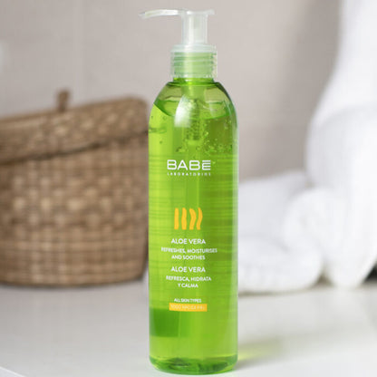 Гель для тіла зволожуючий заспокійливий 100% Алоє Вера Babe Laboratorios Aloe Gel, 90 мл