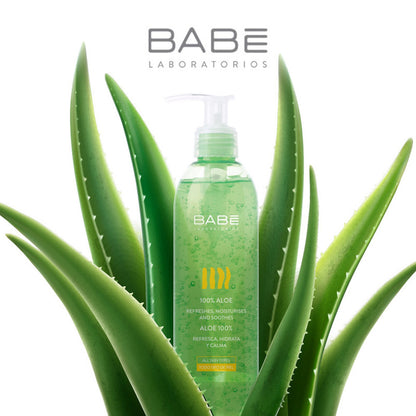 Гель для тіла зволожуючий заспокійливий 100% Алоє Вера Babe Laboratorios Aloe Gel, 90 мл