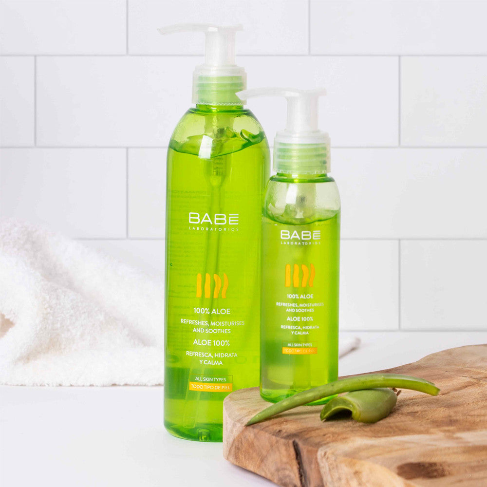Гель для тіла зволожуючий заспокійливий 100% Алоє Вера Babe Laboratorios Aloe Gel, 90 мл