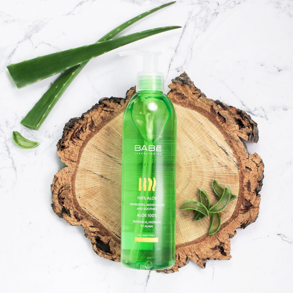 Гель для тіла зволожуючий заспокійливий 100% Алоє Вера Babe Laboratorios Aloe Gel, 90 мл