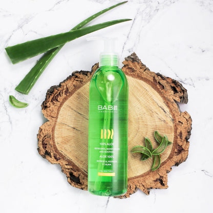 Гель для тіла зволожуючий заспокійливий 100% Алоє Вера Babe Laboratorios Aloe Gel, 90 мл