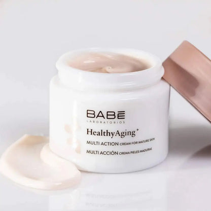 Крем мультифункціональний для зрілої шкіри обличчя 60+ Babe Laboratorios Healthy Aging Multi Action Cream For Mature Skin, 50 мл
