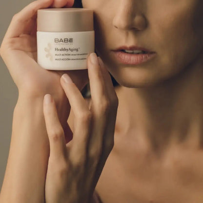 Крем мультифункціональний для зрілої шкіри обличчя 60+ Babe Laboratorios Healthy Aging Multi Action Cream For Mature Skin, 50 мл