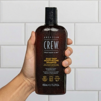 Шампунь зволожуючий для щоденного використання Daily Deep Moisturizing Shampoo American Crew 450 мл