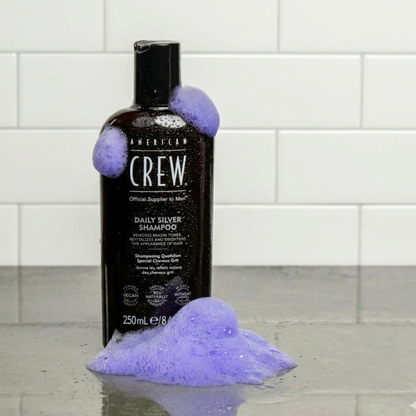 Шампунь для блонду та сивого волосся Daily Silver Shampoo American Crew 250 мл