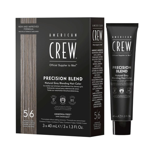 Система маскування сивого волосся для чоловіків (5-6) Medium Ash American Crew 3*40 мл
