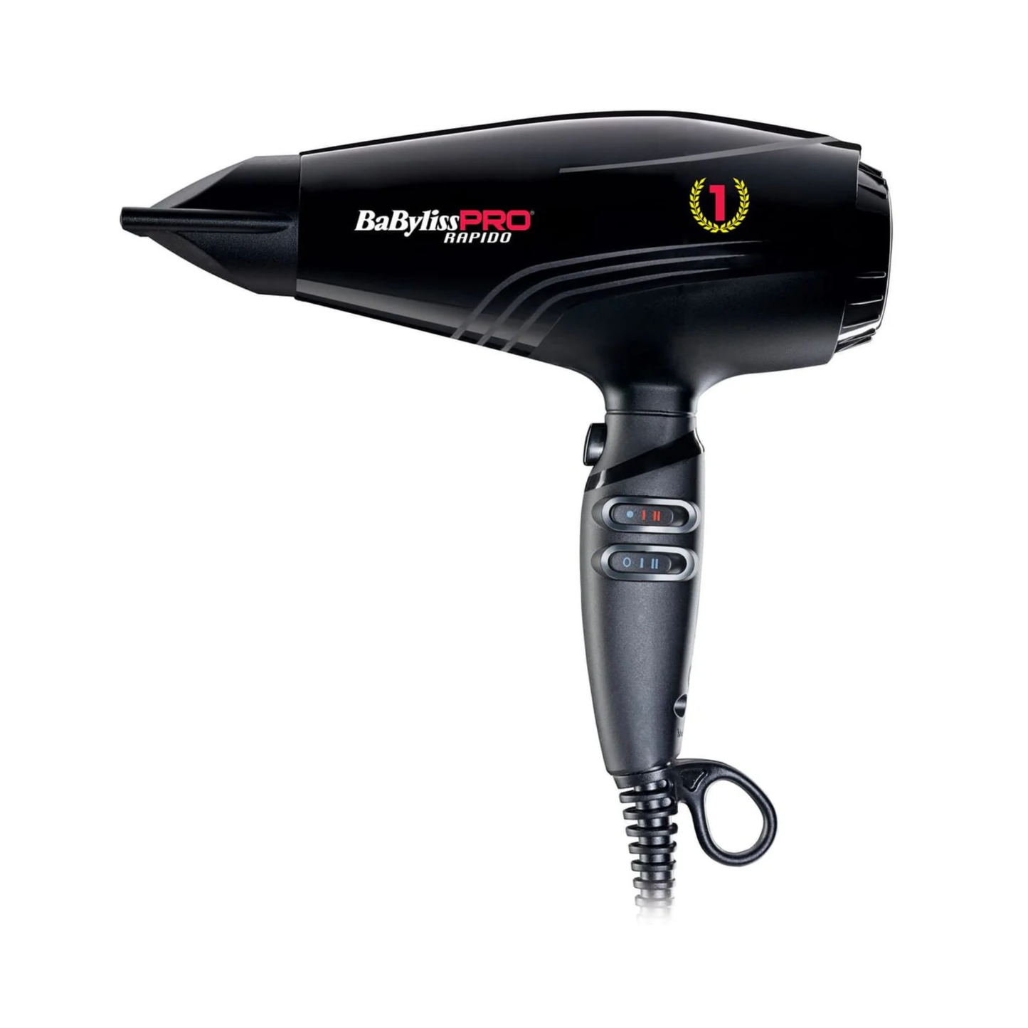 Фен для волосся чорний з іонізацією Rapido 2200W BaByliss Pro BAB7000IE