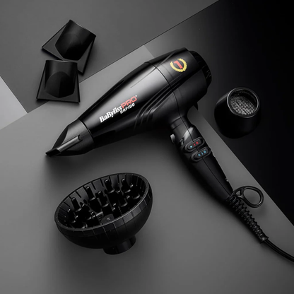 Фен для волосся чорний з іонізацією Rapido 2200W BaByliss Pro BAB7000IE