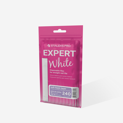 Змінні файли на м’якій основі для прямої пилки EXPERT 20 Staleks 240 грит 30 шт