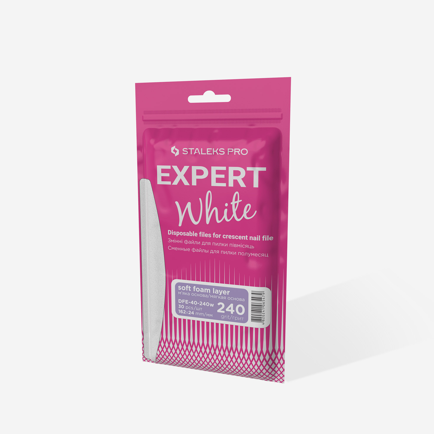 Змінні файли на м’якій основі для пилки півмісяць EXPERT 40 Staleks 240 грит 30 шт