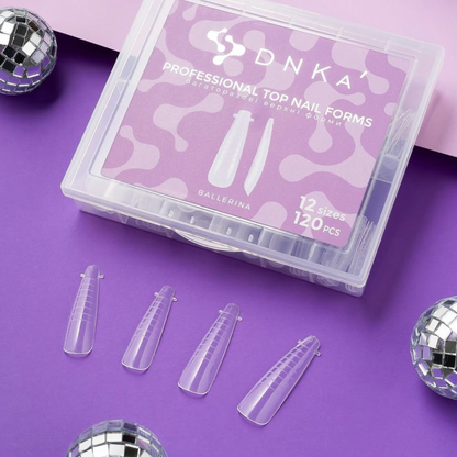 Верхні форми для нарощування нігтів Top Nail Forms Ballerina DNKa 120 шт