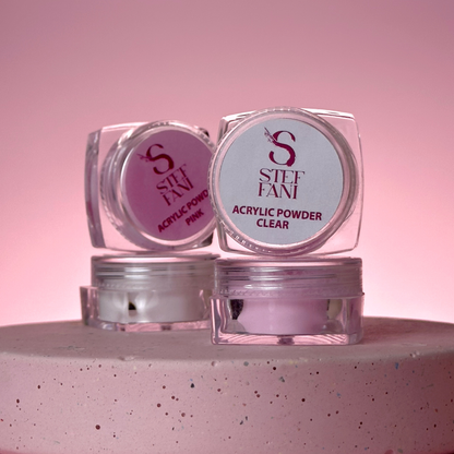 Акрилова пудра Acryl powder clear №01 Steffani 10 г