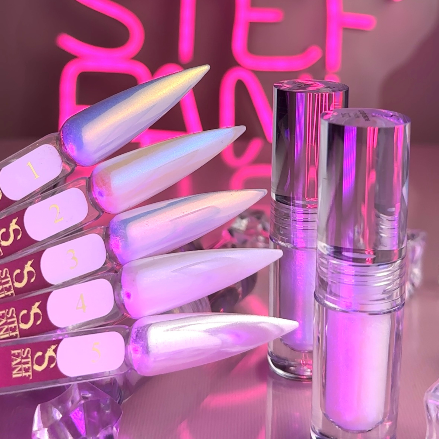 Втирка рідка Liquid chrome powder Steffani №01 2 г