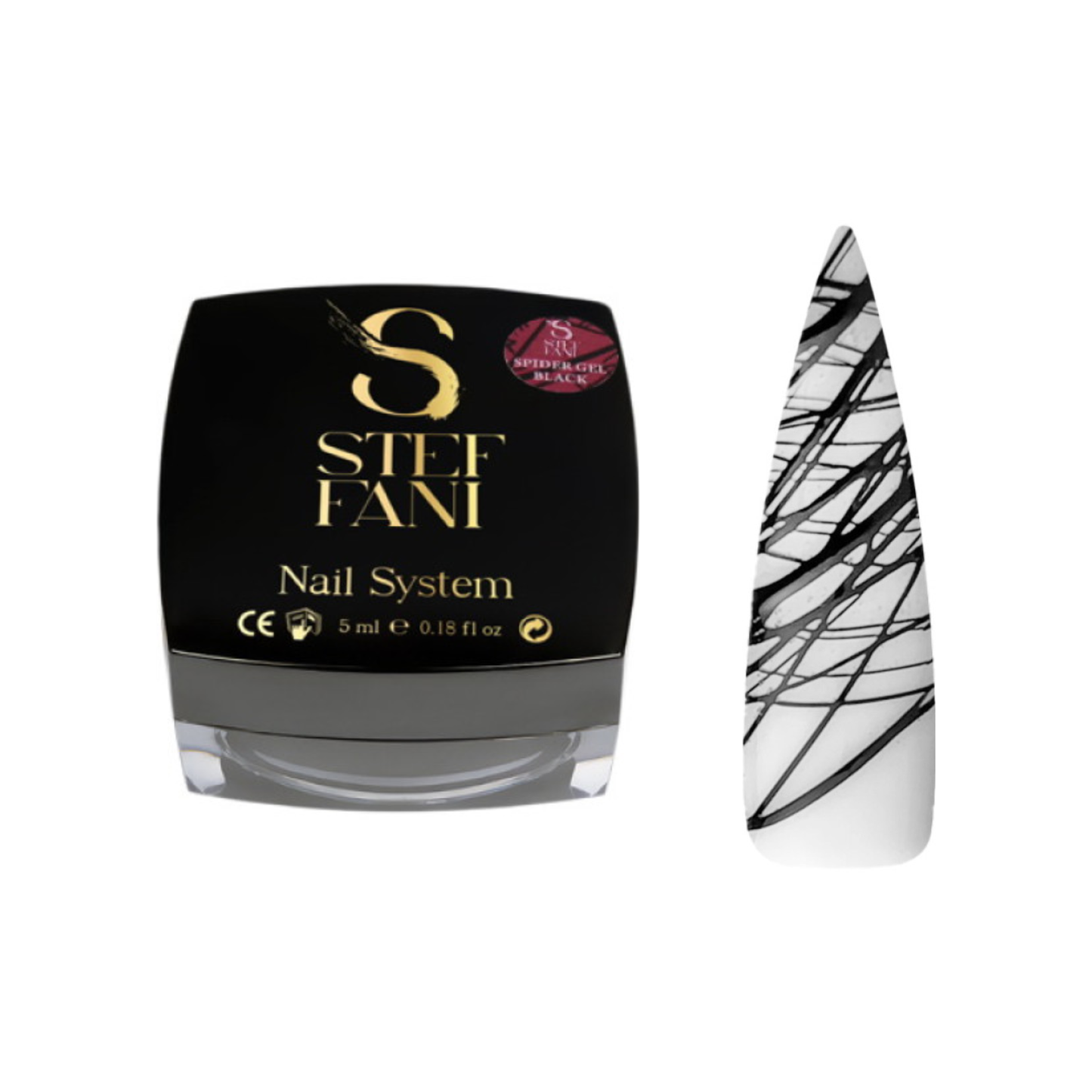 Гель-павутинка Spider Gel black Steffani 5 мл