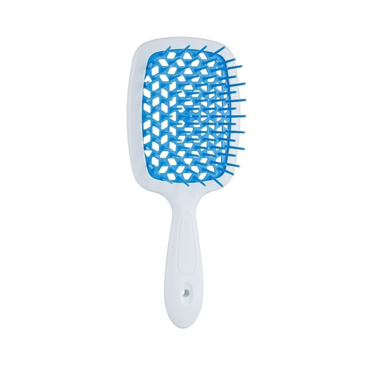 Щітка для волосся біло-блакитна Superbrush Janeke