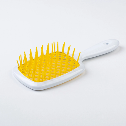 Щітка для волосся біло-жовта Superbrush Janeke