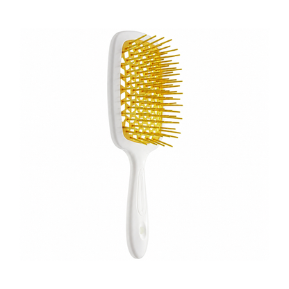 Щітка для волосся біло-жовта Superbrush Janeke