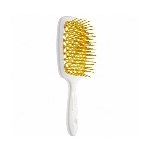 Щітка для волосся біло-жовта Superbrush Janeke