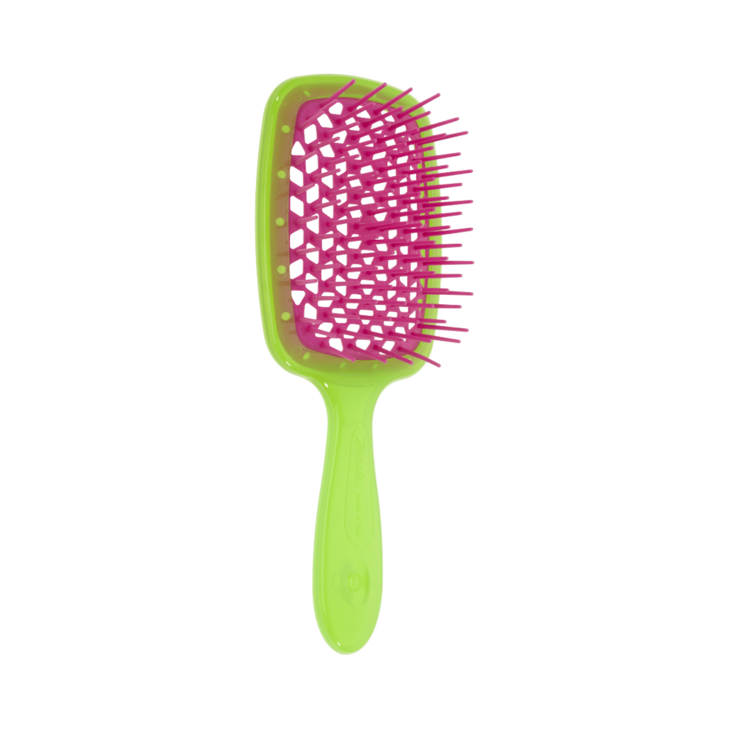 Щітка для волосся салатово-рожева Superbrush Janeke