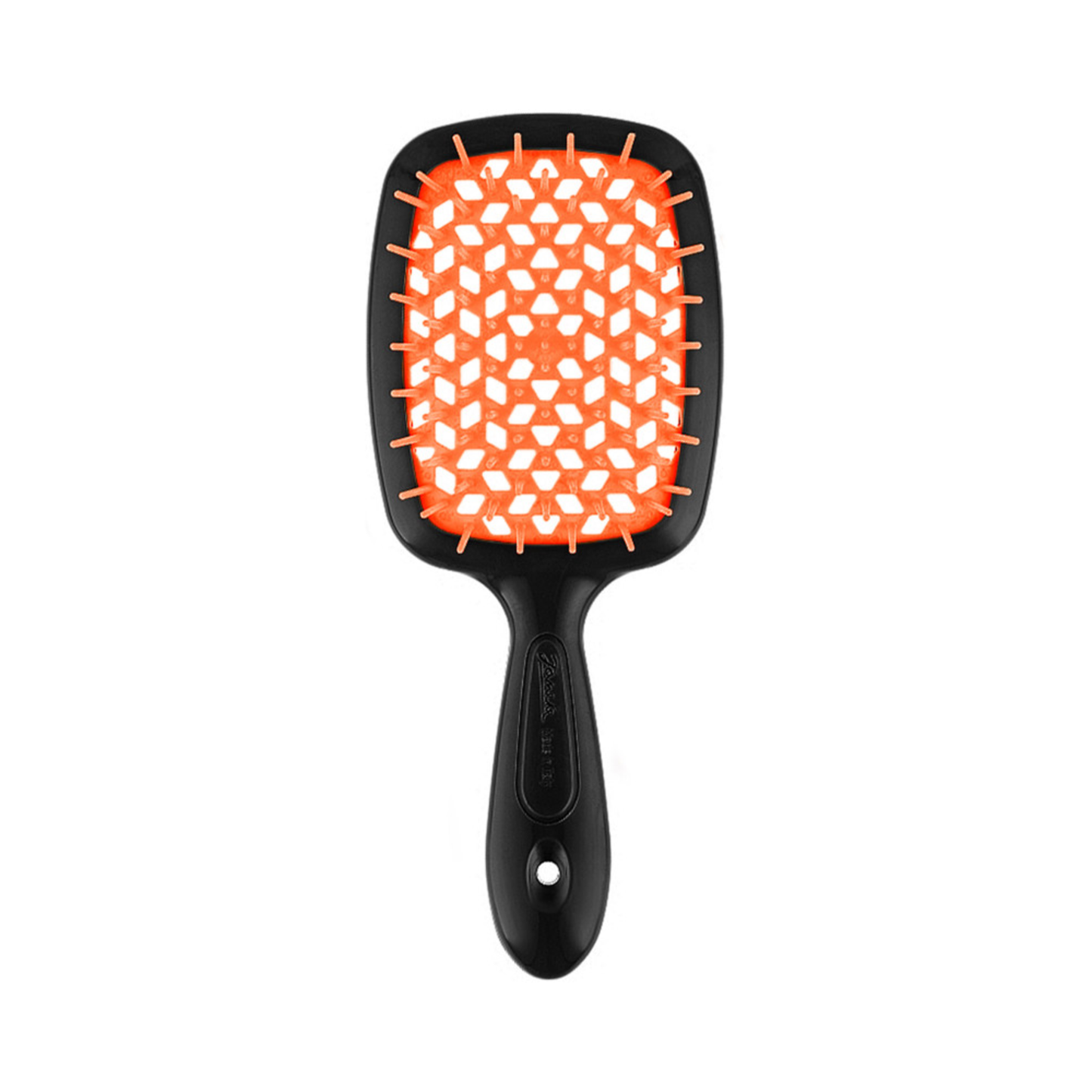 Щітка для волосся чорно-помаранчева Superbrush Janeke