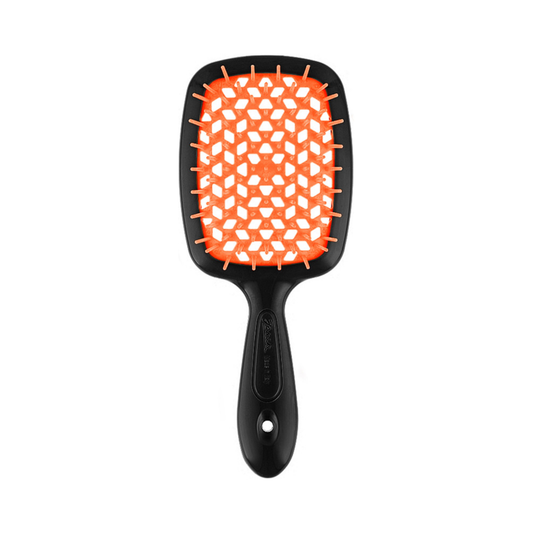 Щітка для волосся чорно-помаранчева Superbrush Janeke