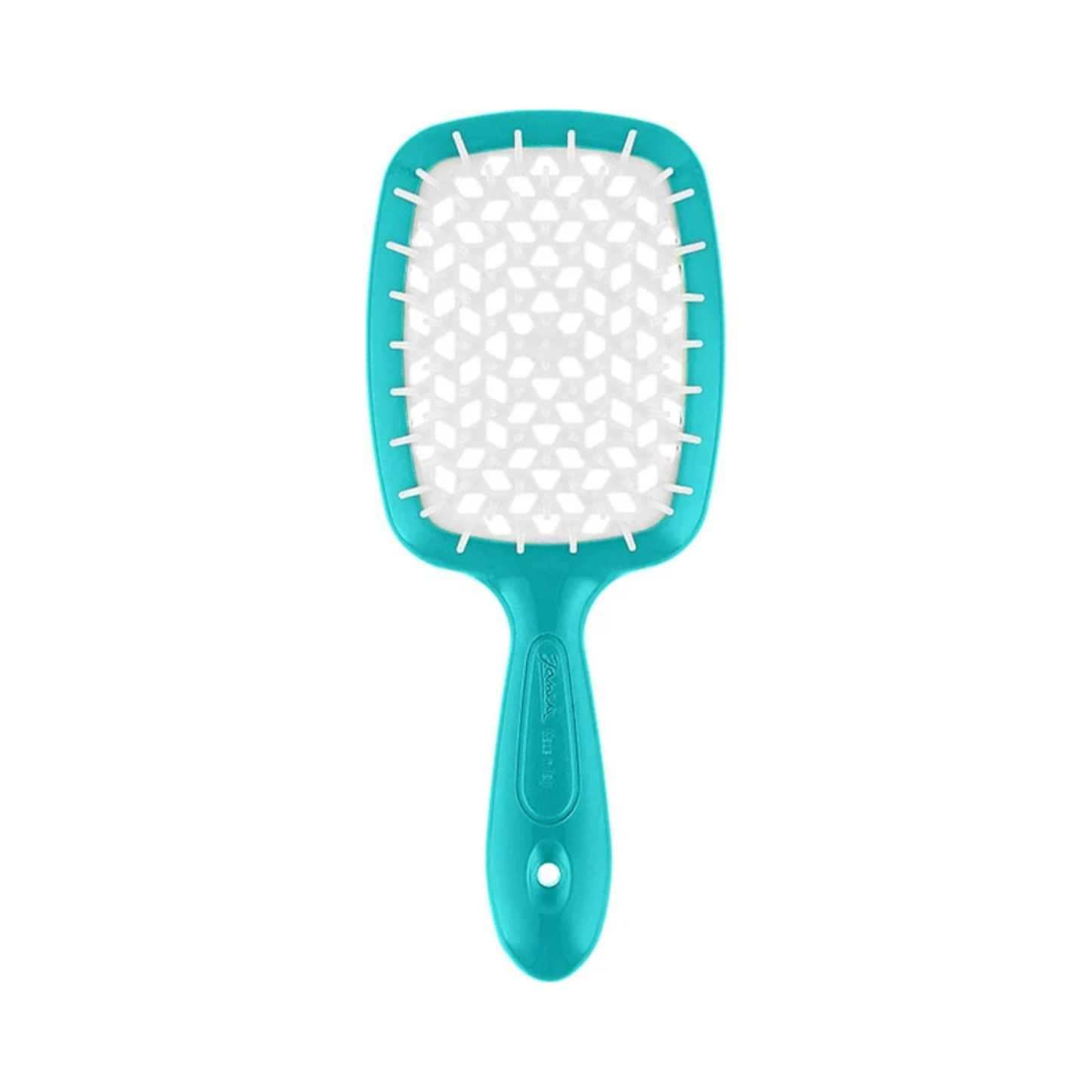 Щітка для волосся бірюзово-біла Superbrush Janeke