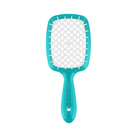 Щітка для волосся бірюзово-біла Superbrush Janeke