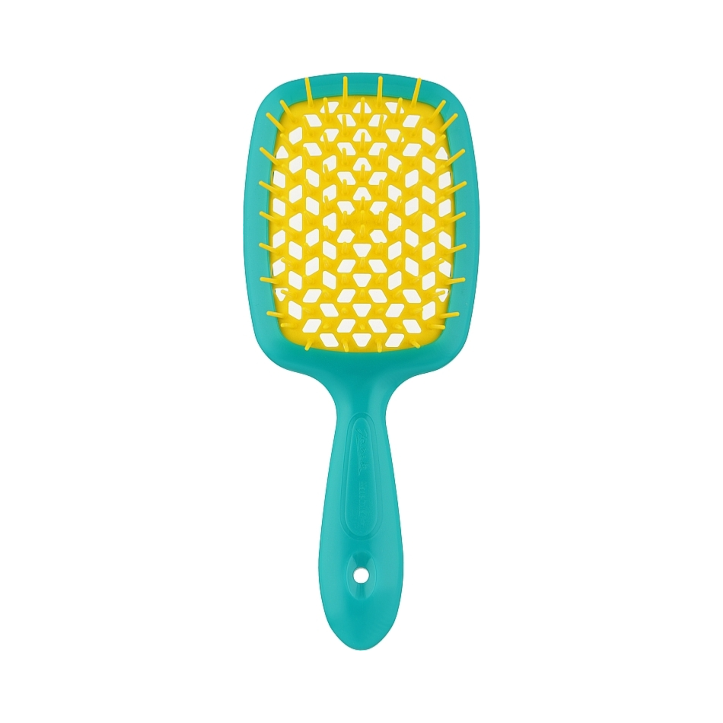Щітка для волосся бірюзово-жовта Superbrush Janeke