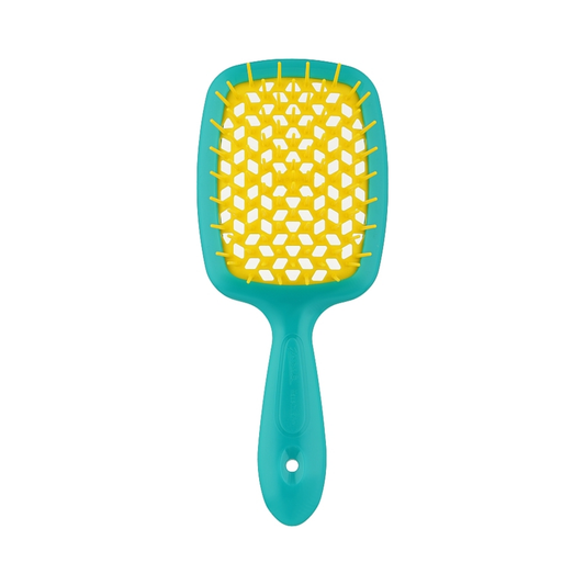Щітка для волосся бірюзово-жовта Superbrush Janeke