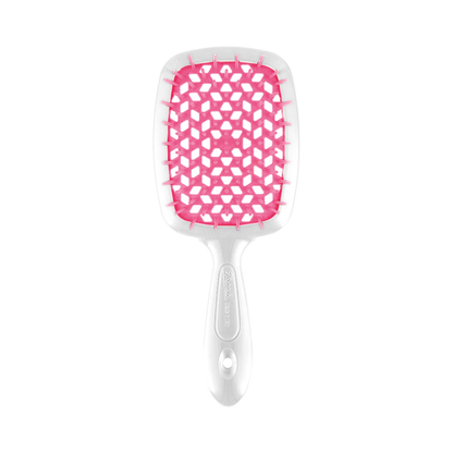 Щітка для волосся біло-малинова Superbrush Janeke