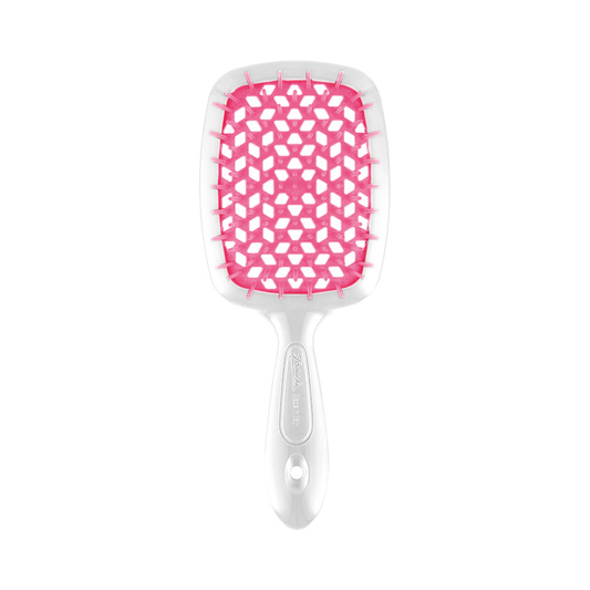 Щітка для волосся біло-малинова Superbrush Janeke