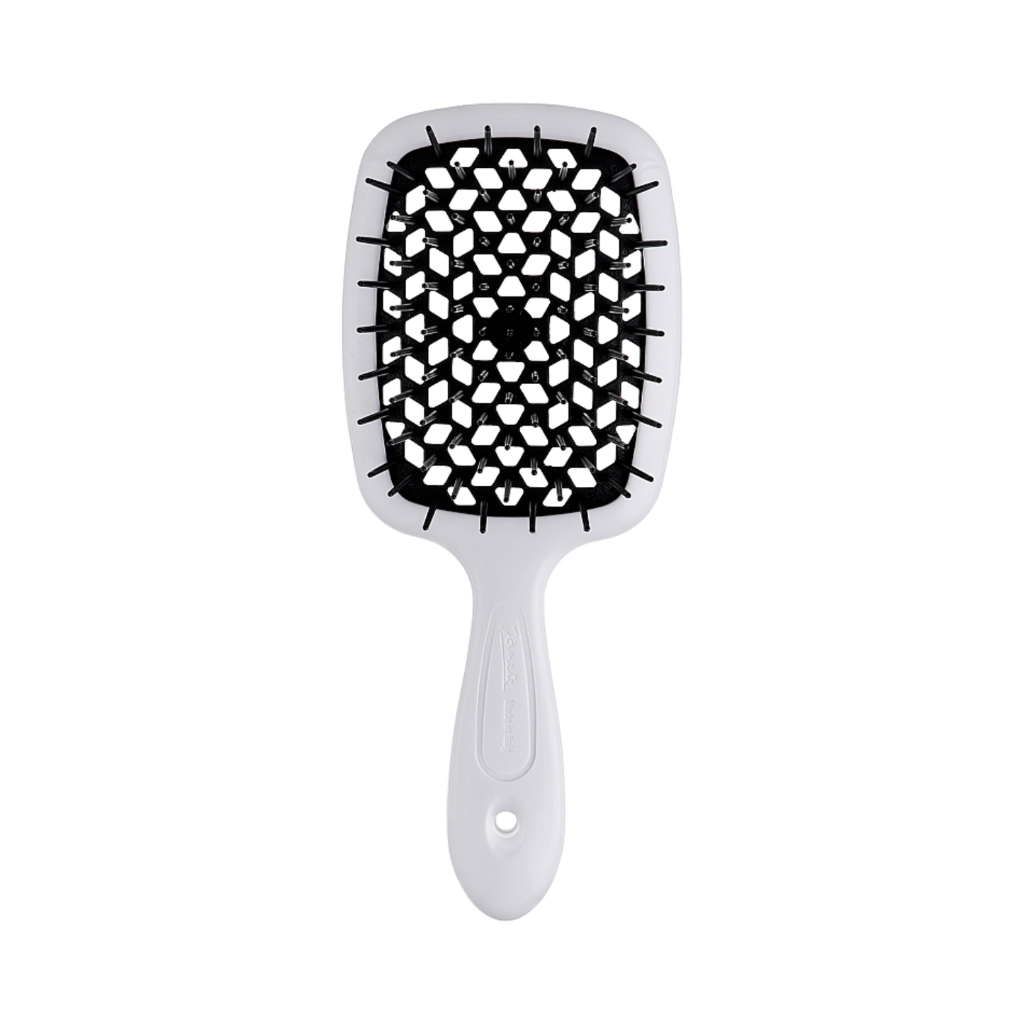 Щітка для волосся біло-чорна Superbrush Janeke