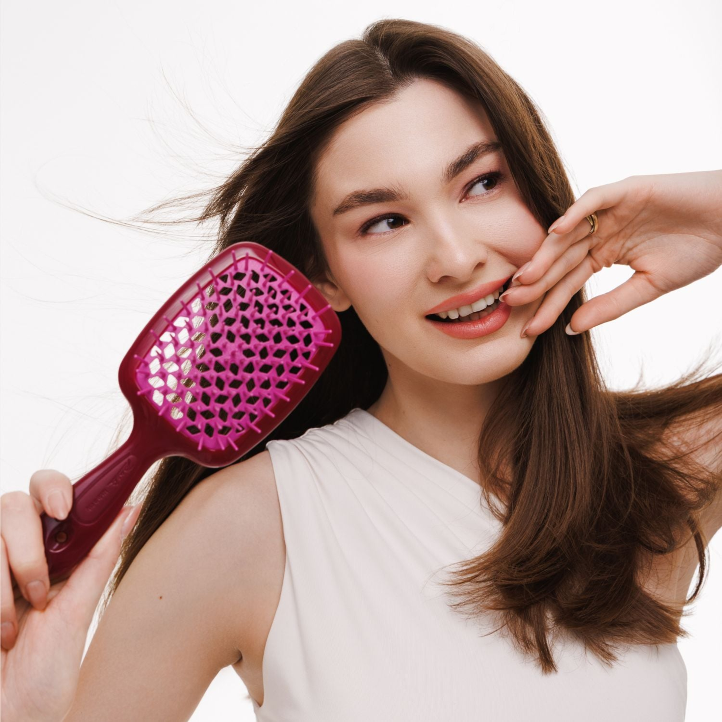 Щітка для волосся вишнева Superbrush Janeke