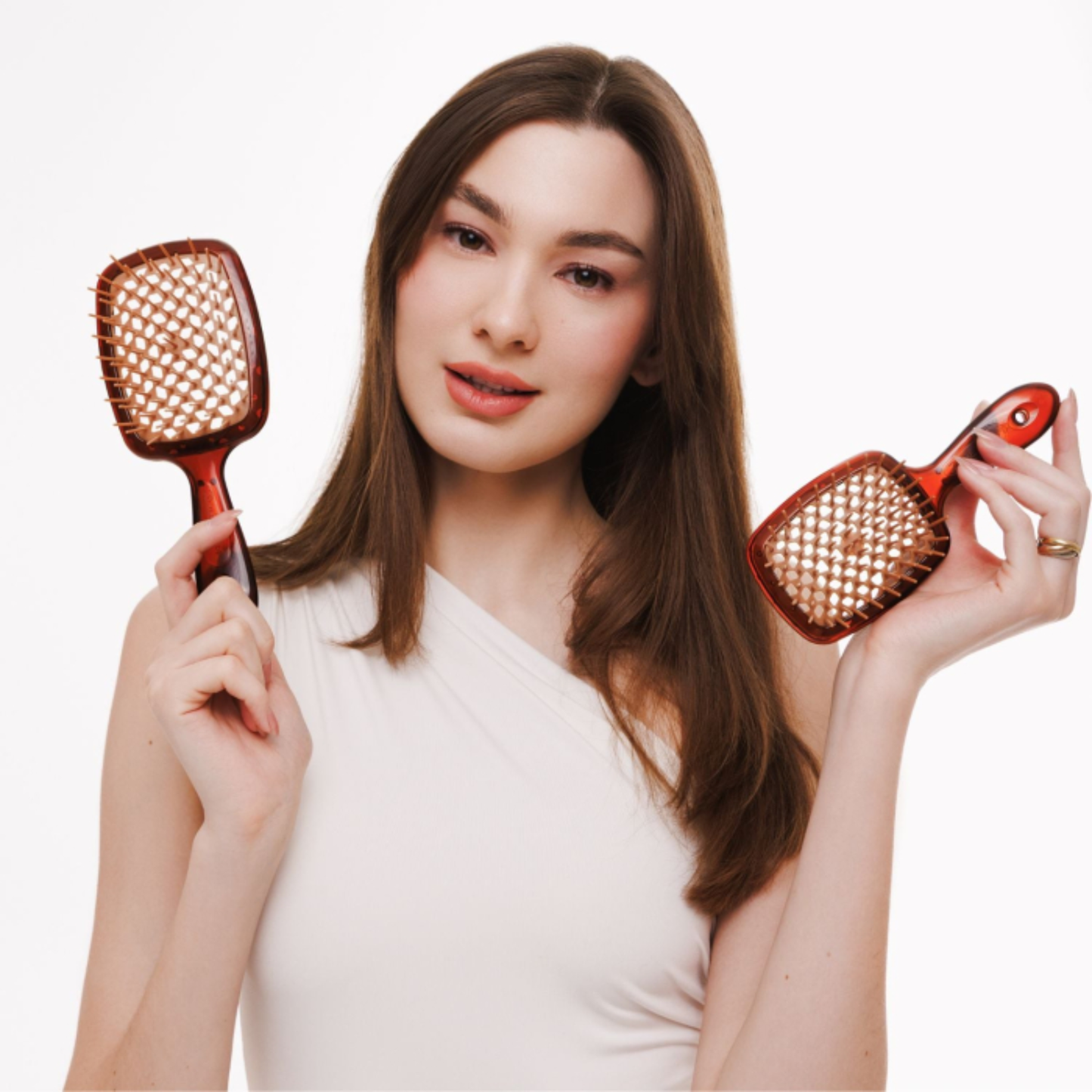 Щітка для волосся коричнева Superbrush Janeke