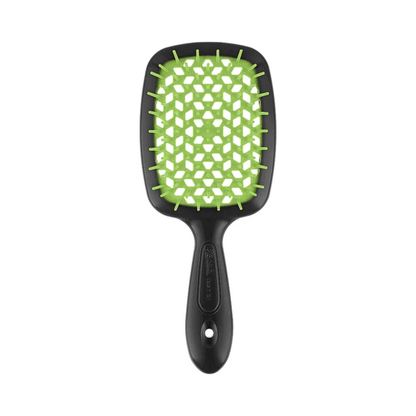 Щітка для волосся чорно-зелена Superbrush Janeke