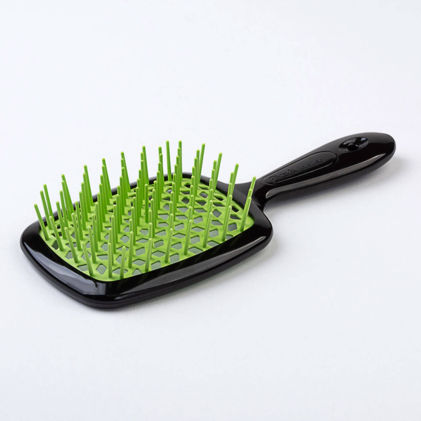 Щітка для волосся чорно-зелена Superbrush Janeke
