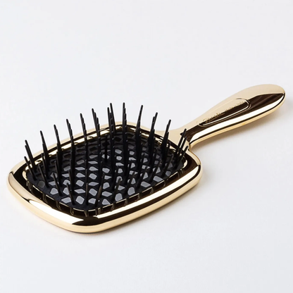 Щітка для волосся золотисто-чорна Superbrush Gold Janeke