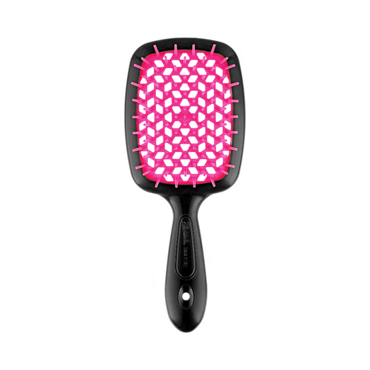 Щітка для волосся чорна-фуксія Superbrush Small Janeke
