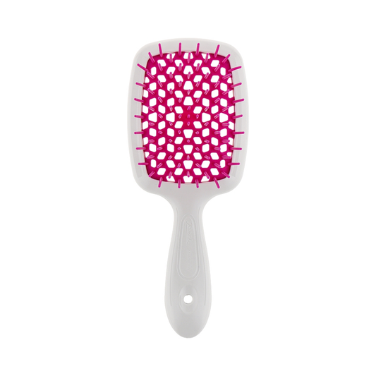 Щітка для волосся біла-фуксія Superbrush Small Janeke