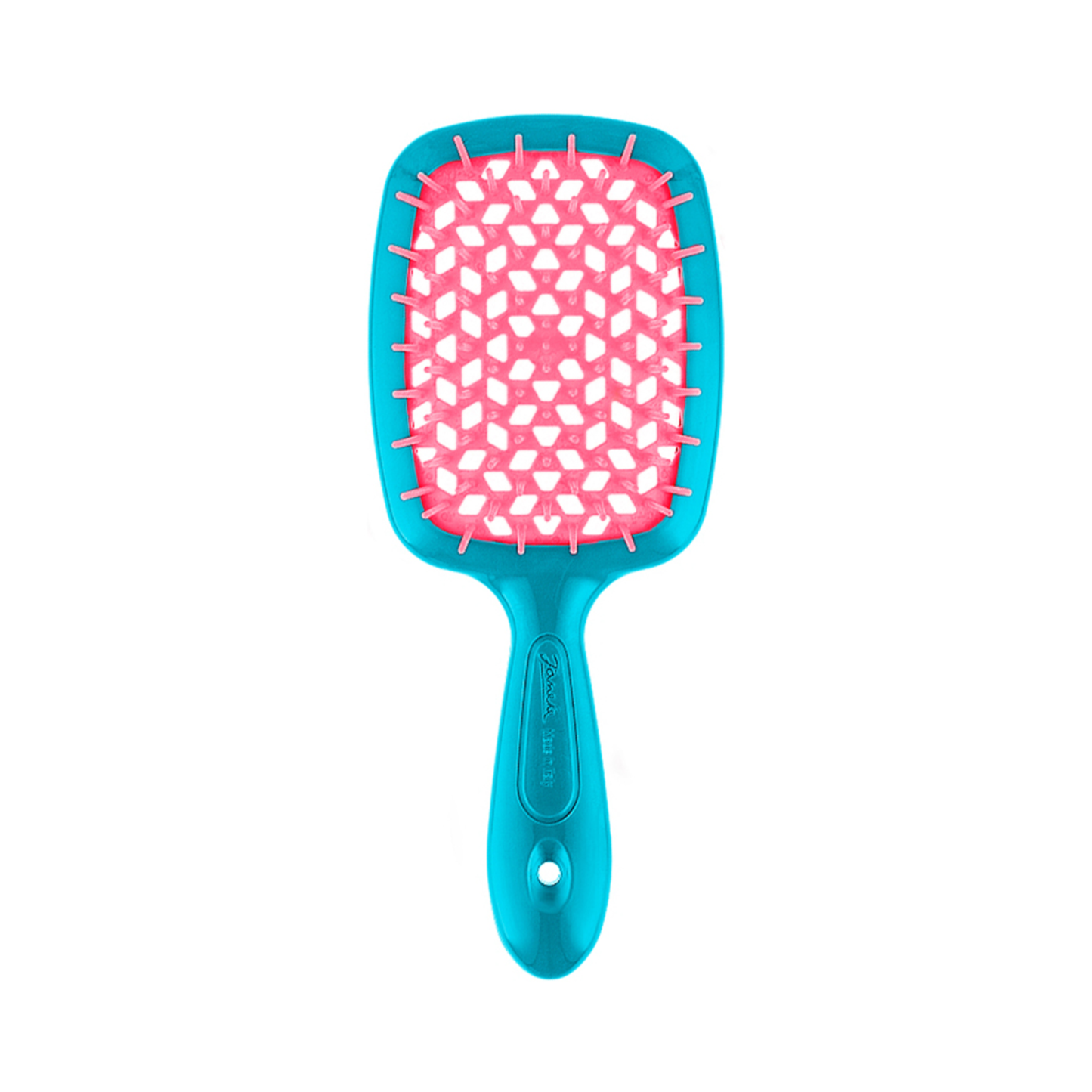 Щітка для волосся бірюзово-рожева Superbrush Small Janeke