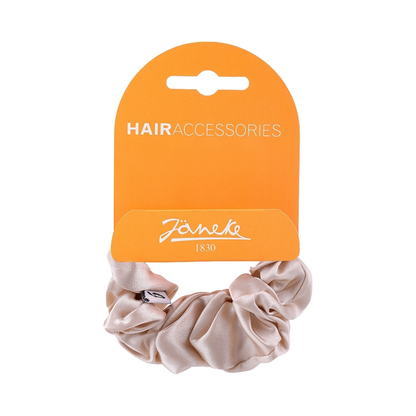 Резинка для волосся велика бежева Elastic Scrunchie Janeke