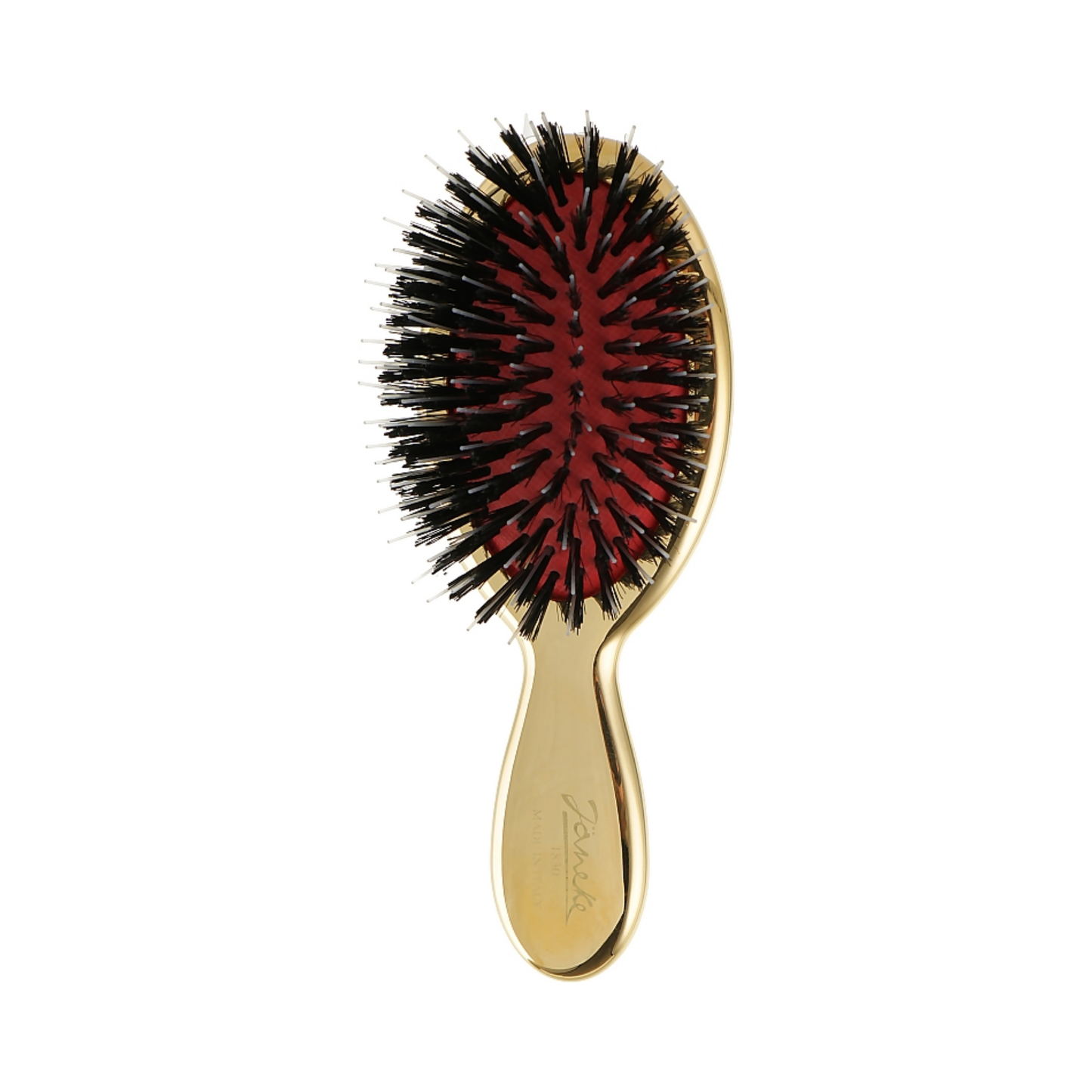 Щітка для волосся з натуральною щетиною кабана та нейлоном Gold Hairbrush Janeke S