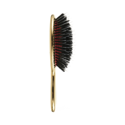 Щітка для волосся з натуральною щетиною кабана та нейлоном Gold Hairbrush Janeke S