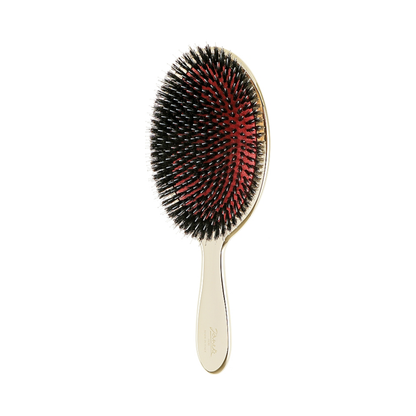 Щітка для волосся з натуральною щетиною кабана та нейлоном Gold Hairbrush Janeke M