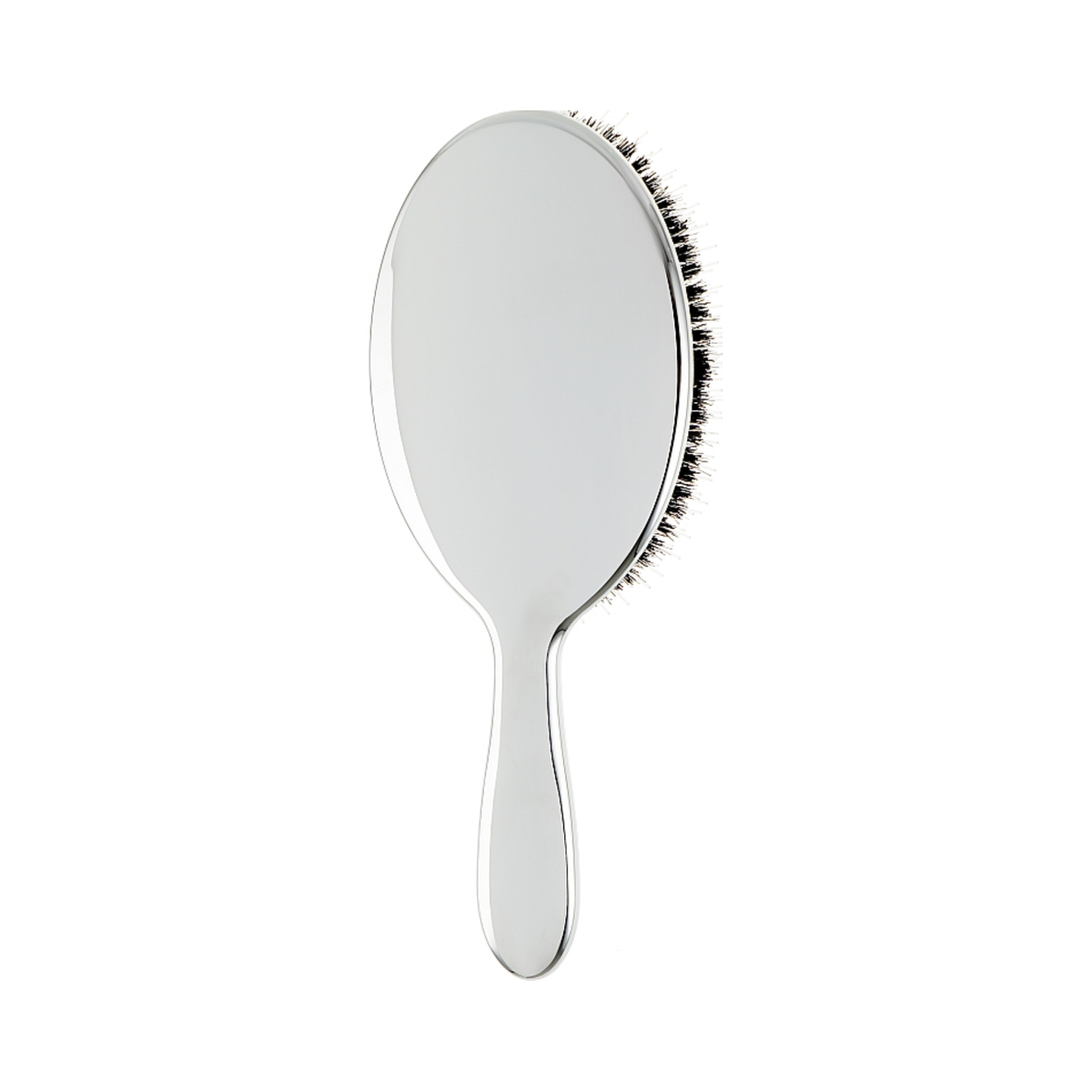 Щітка для волосся з натуральною щетиною кабана та нейлоном Silver Hairbrush Janeke XL