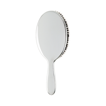 Щітка для волосся з натуральною щетиною кабана та нейлоном Silver Hairbrush Janeke XL