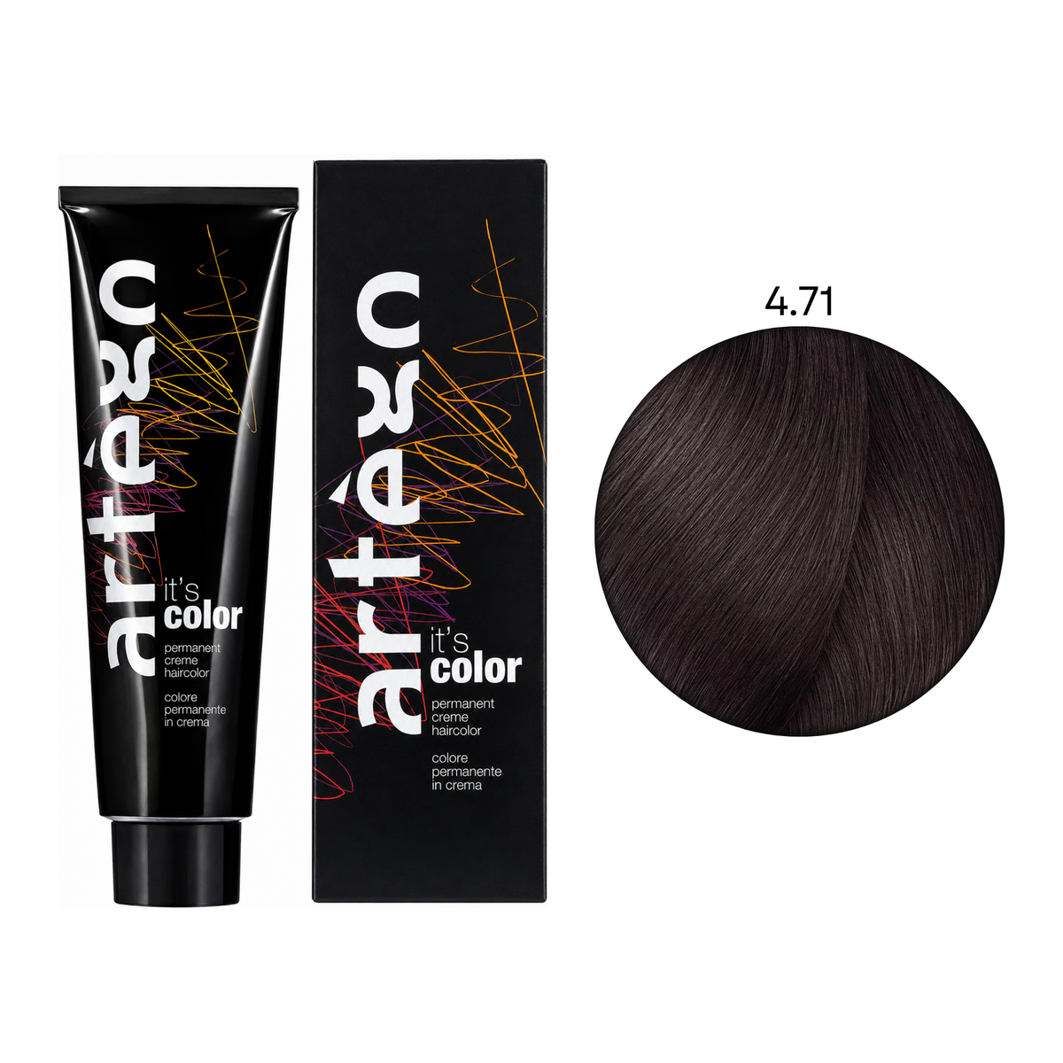 Крем-фарба для волосся It's Color Artego 4.71 150 мл