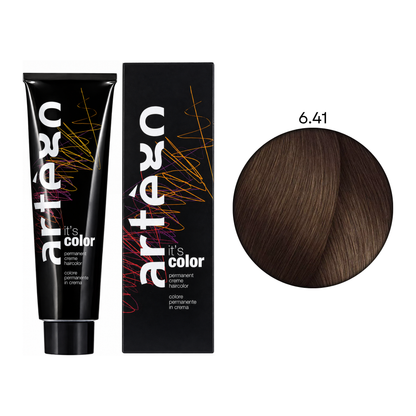 Крем-фарба для волосся It's Color Artego 6.41 150 мл