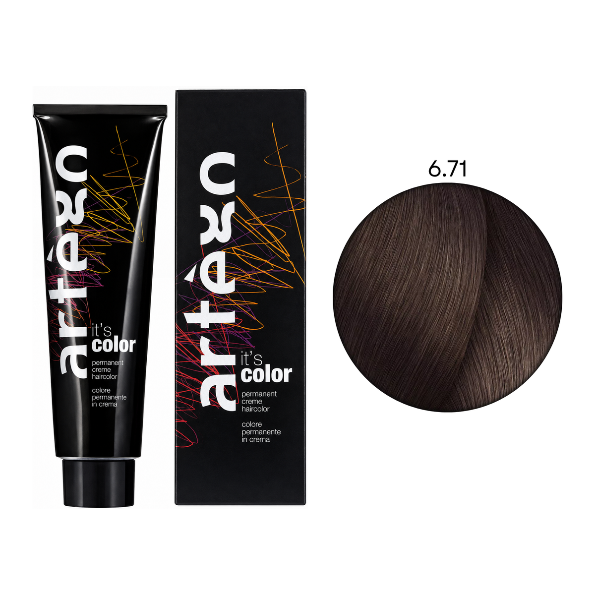Крем-фарба для волосся It's Color Artego 6.71 150 мл